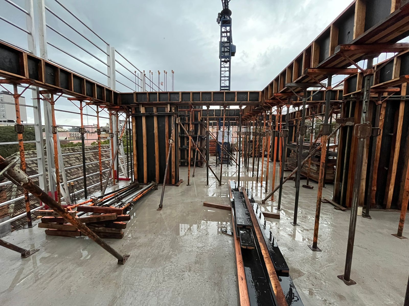 Sistema de proteção Tupan em obra